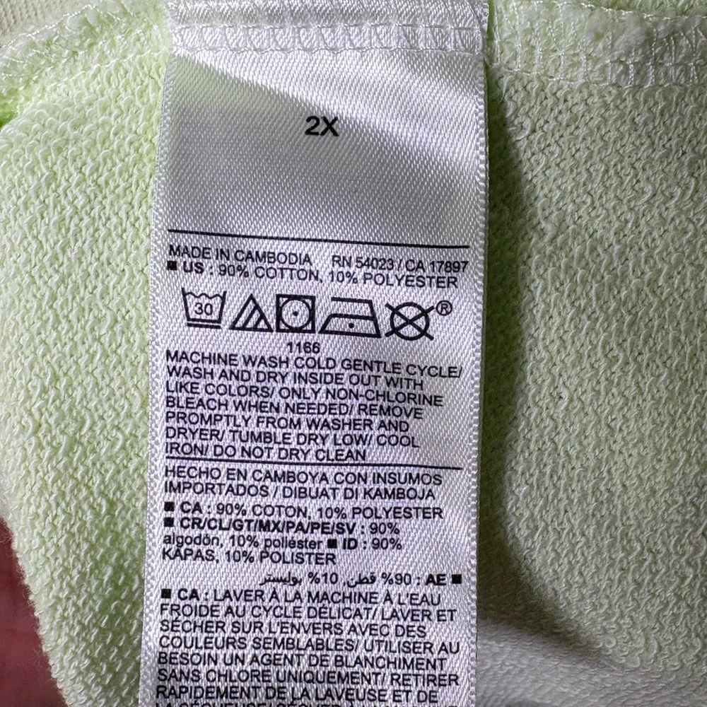 Old Navy Light Lime Pullover Sweatshirt Size 2X - Picture 6 of 8